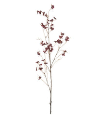 Hydrangea blossom spray burgundy 110cm