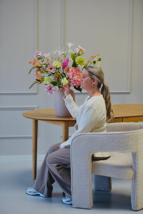 Zijden Boeket Fem Green - Bloom of life
