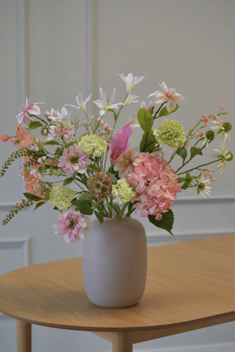 Zijden Boeket Fem Green - Bloom of life