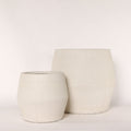 Sandy white - lage bloempot - zand/wit - Bloom of life