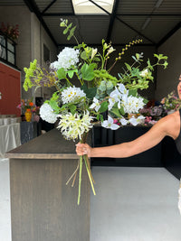 Summer sale boeket groen/wit
