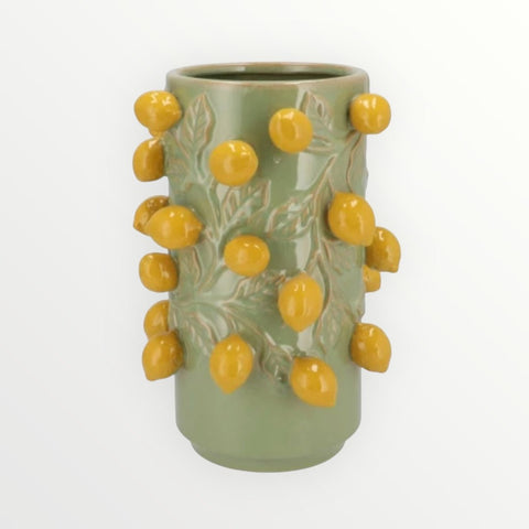 Fruit vaas groen citroen - Bloom of life