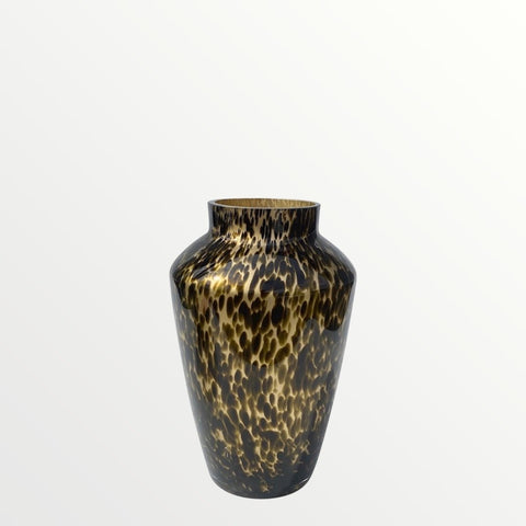 Cheetah glazen vaas - Hudson - goud - Bloom of life