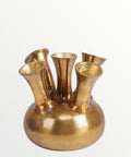 5 mouth brons/gouden toetervaas - Bloom of life