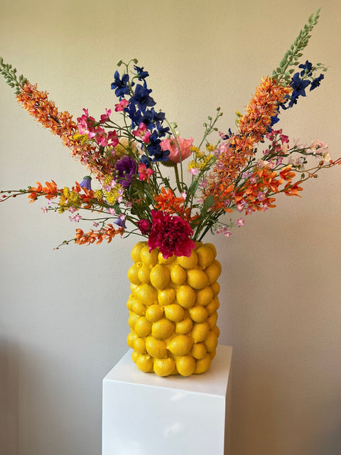 Vaas - Citroen - geel - Bloom of life